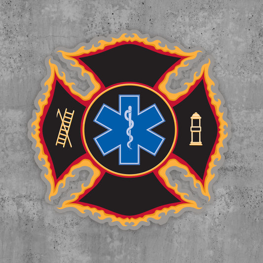 Star of Life Maltese Cross