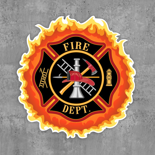 Fiery Maltese Cross